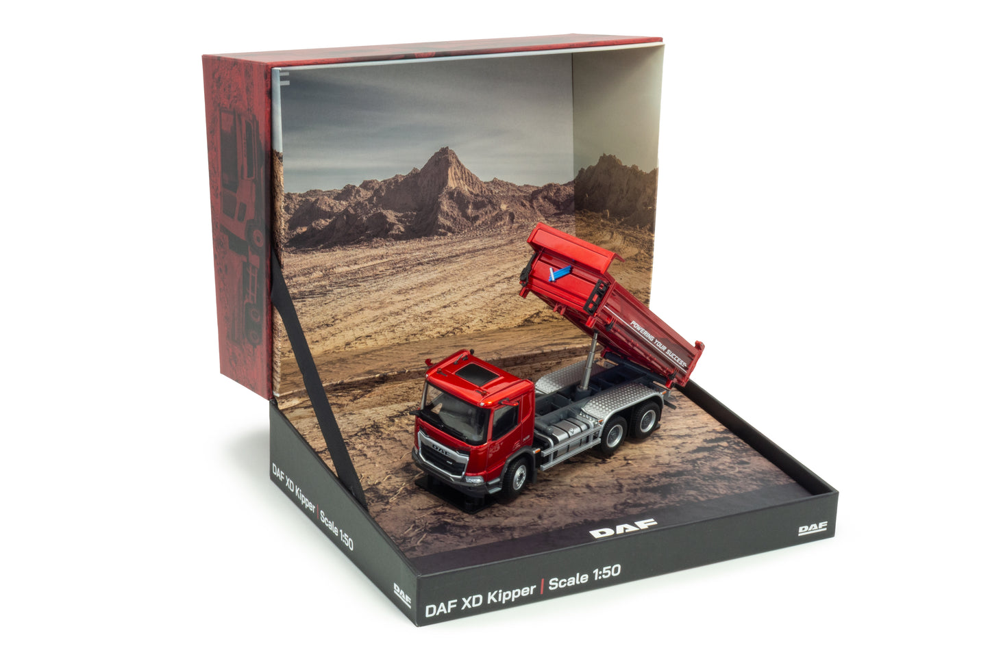Vrachtwagen DAF XD kipper Rouge Flamme 1:50